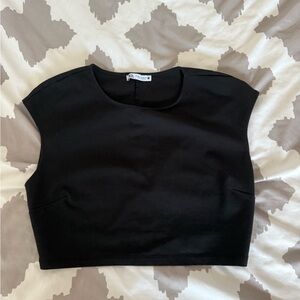 Zara Black Muscle Tee